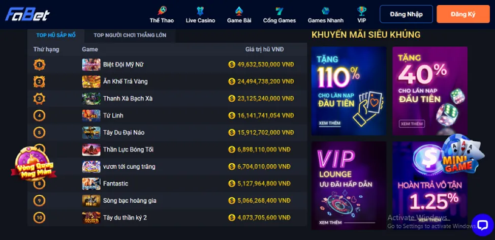 Bắn Cá Rồng tại HK79BIGWIN